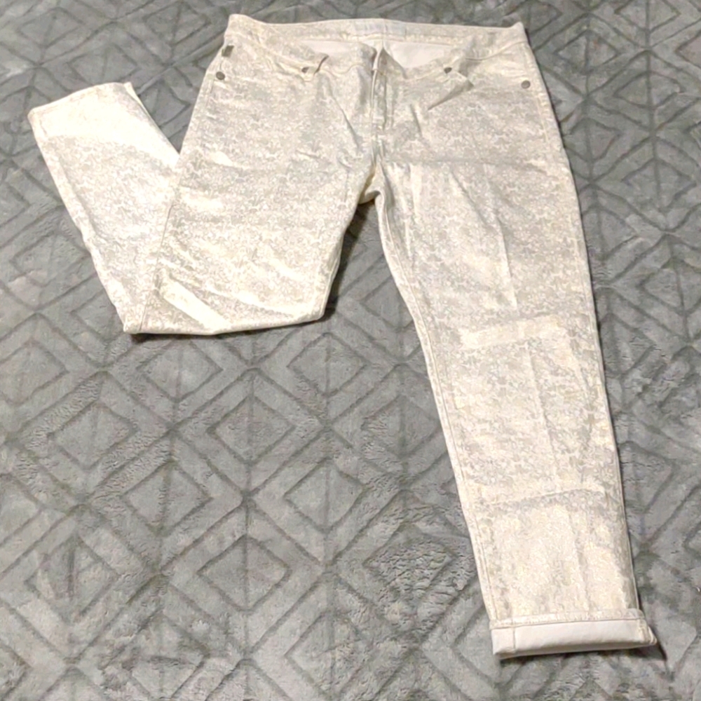 Rock&Republic hamburg skinny jeans gold/white